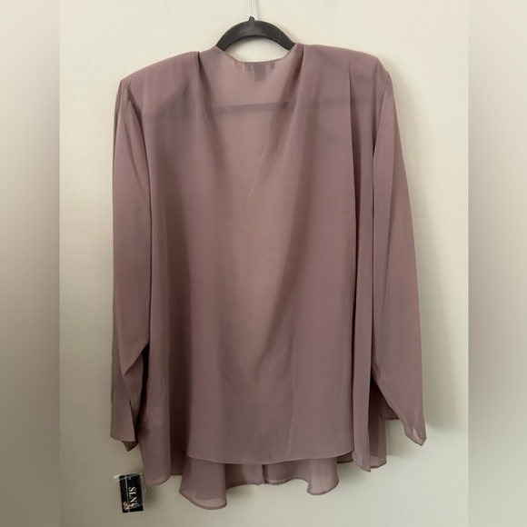 NWT 2 PC Women’s Rose Pink Formal Flowy Tiered Plus Dress and Jacket 24W 3X - Picture 4 of 16